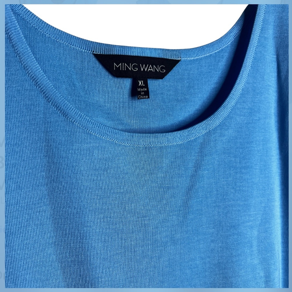 Ming Wang Vibrant Blue Tank Top - Picture 4 of 8